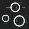 3pcs Silicone Semen Lock Ring Men Ejaculation Delay Cock Rings Sex Toys Male Adult Luminous Locking Ring juguetes para adulltos