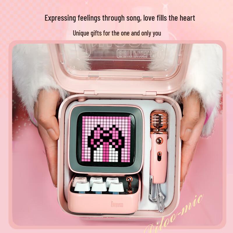 Divoom Ditoo-5m Retro Pixel Bluetooth Speaker with KTV Mic