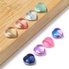 30Pcs 10mm Czech Lampwork Crystal Heart Spacer Beads Flat Loose Colorful Beads For DIY Bracelet Jewelry Making Accessories