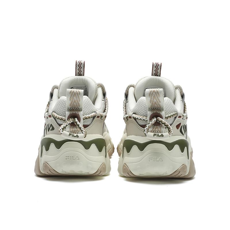 FILA Fluid 5 Cat Paw Shoes 5.0 Fashion Trend Low Top Casual Shoes Women sneaker Yellow White F12W432101FTP