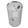 Rolling Grilling Basket Stainless Steel BBQ Rolling Basket Fork Wire Mesh Cylinder Grill Basket for