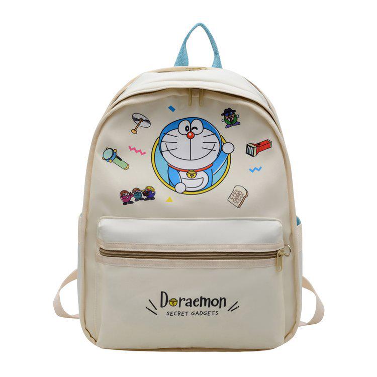 

Japanese Schoolbag - Cute Doraemon Backpack for Women, Girls, and Students белый