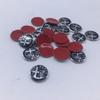 BQVLT1 2pcs11mm 14mm 15mm ForAlfa Romeo 159 147 156 Giulietta GT Aluminium Car Key Emblem StickersMito Brera Giulia F1 Stelvio Volante