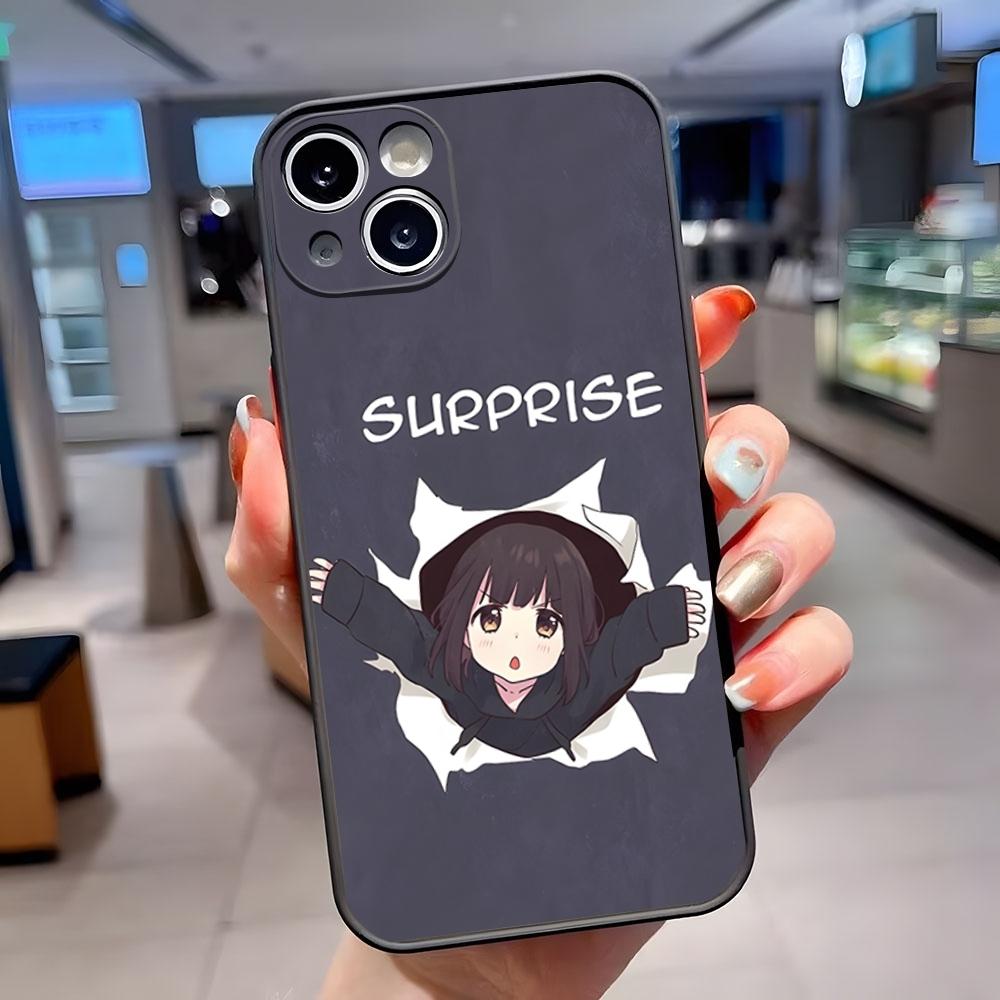 M-Menhera Chan Comic Phone Case Matte Translucent For IPhone 15 Pro 16 Pro Max 13 11 12 14 Xs X Xr 7 8 Plus Se Back Cover