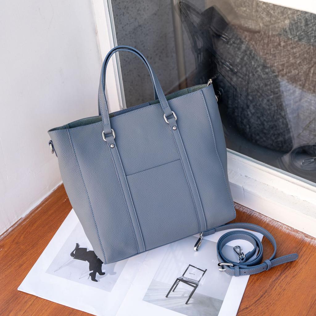 Kuskinn Dameveske Enkel Skulder Dameveske Nisjemote Stor Kapasitet Praktisk Skall Shopping Pendlerveske