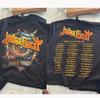 Judas Priest Shield of Pain Tour 2025 Merch T-Shirt Uomo Donna Tee Top