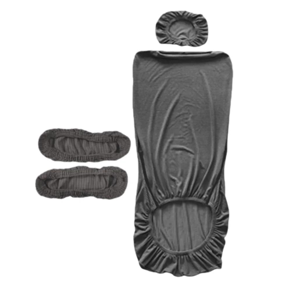 Universal Elastic Office Chair Cover Headrest Cover Solid Color Gaming Chair Cover Washable Computer Swivel Chair Cover
