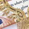 Luxury Applique Patches Handmade Clothing Applique Fashion Beads Applique  Apparel Accessories