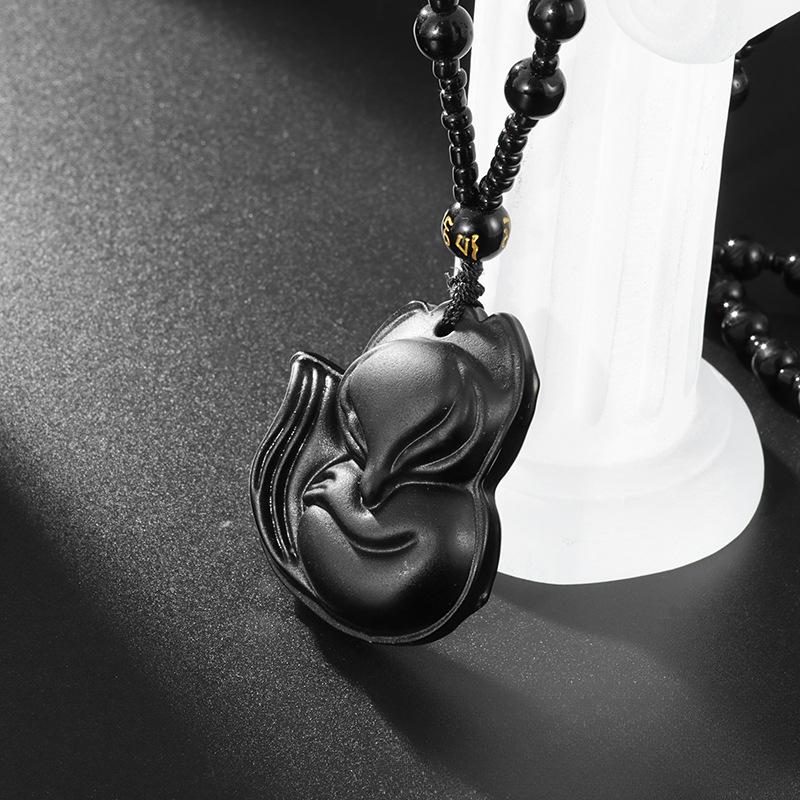 Obsidian Guan Gong Pixiu Berg Tiger Guanyin Drachen Anhänger