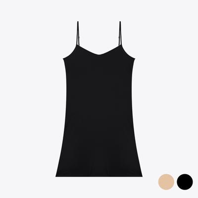 Bodigadeu Poly Smooth See-Through Slip Dress 2 Colors