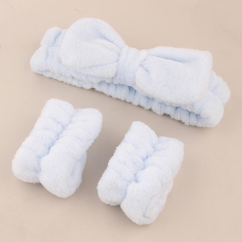 Microfiber Hair Wrist Washing Band 3-Pack