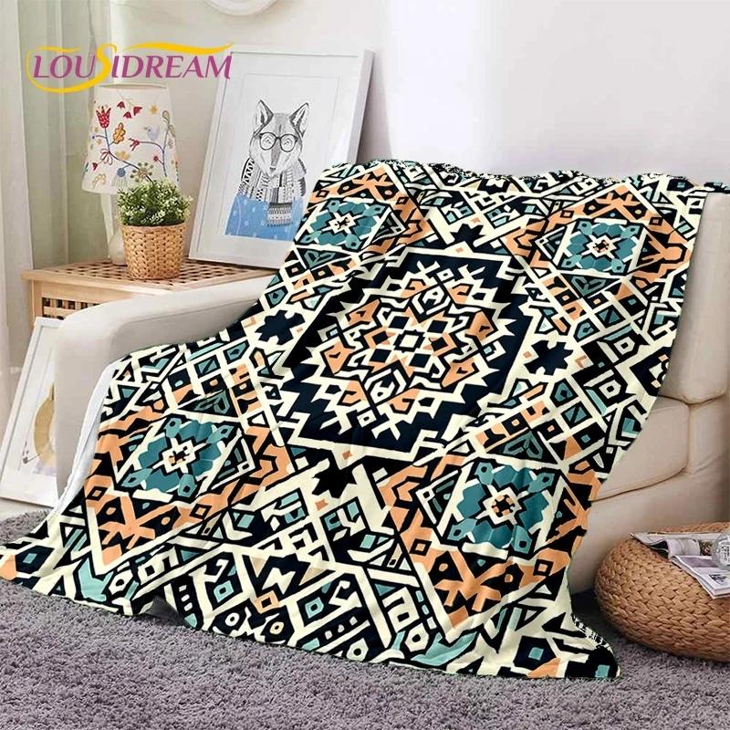 3D Neueste Nordisch Türkisch Böhmisch Keltisch Weiche Flanelldecken, Überwurfdecke Bequeme Decke für Picknick Betten Sofa Zuhause Schlafzimmer