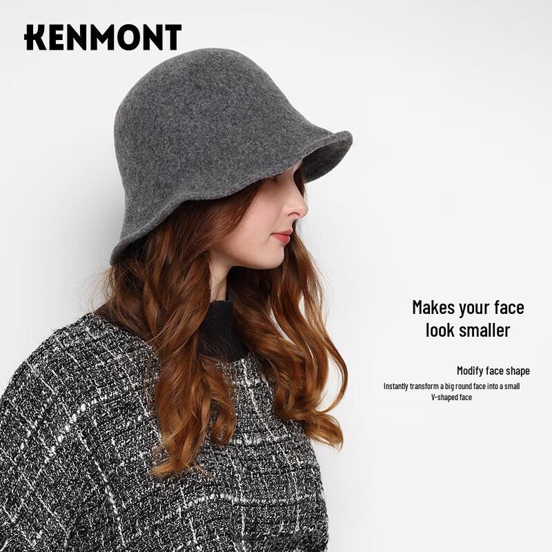 Cameng Women's Bowknot Wide-Brim Wool Felt Hat