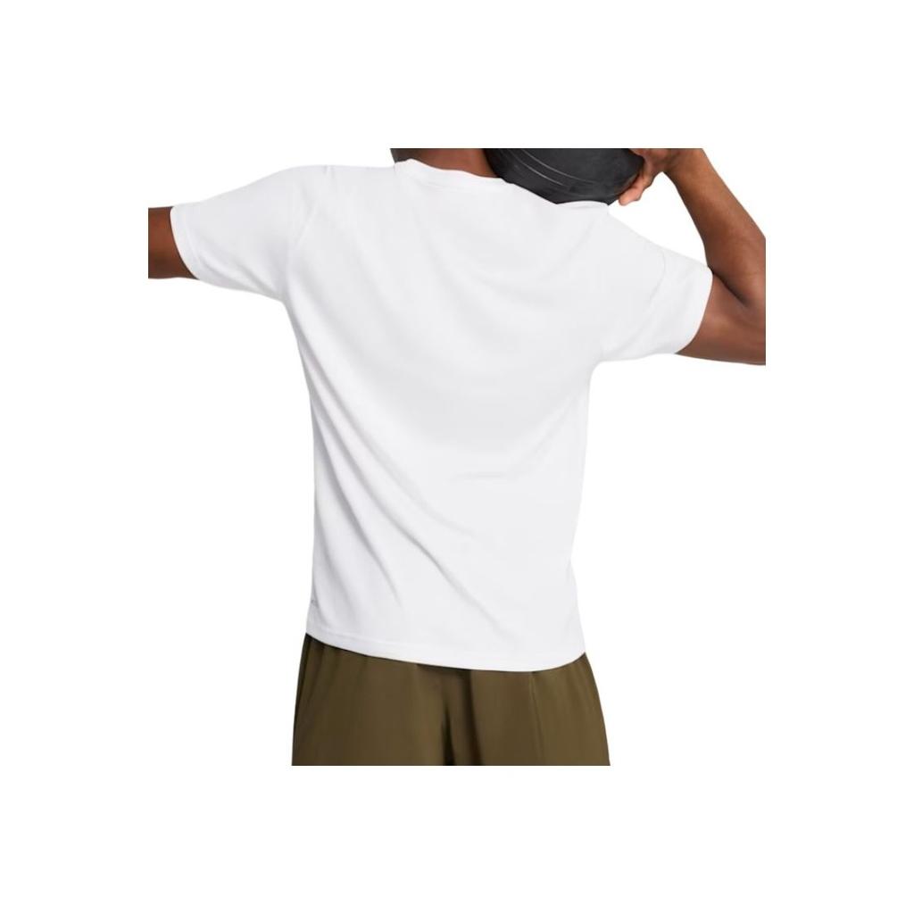 Puma Moisture Wicking Logo Short Sleeve Crew Neck T-Shirt Men Tops White 527338-02