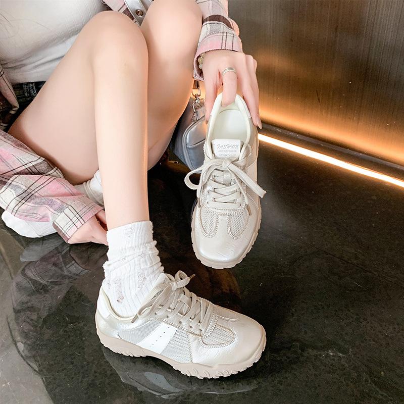 thick-soled little white shoes women's 2025 summer new lightweight and breathable casual sports shoes soft-soled running Forrest Gump women's shoes