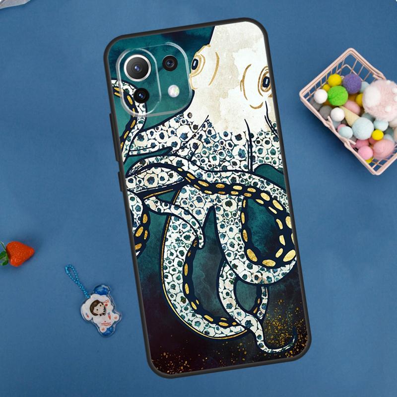 Marine Life Ocean Octopus Case For POCO F5 X3 X5 Pro X4 F4 GT C40 M5s F3 Cover For Xiaomi 13 12 Lite 12T 11T Pro 12X
