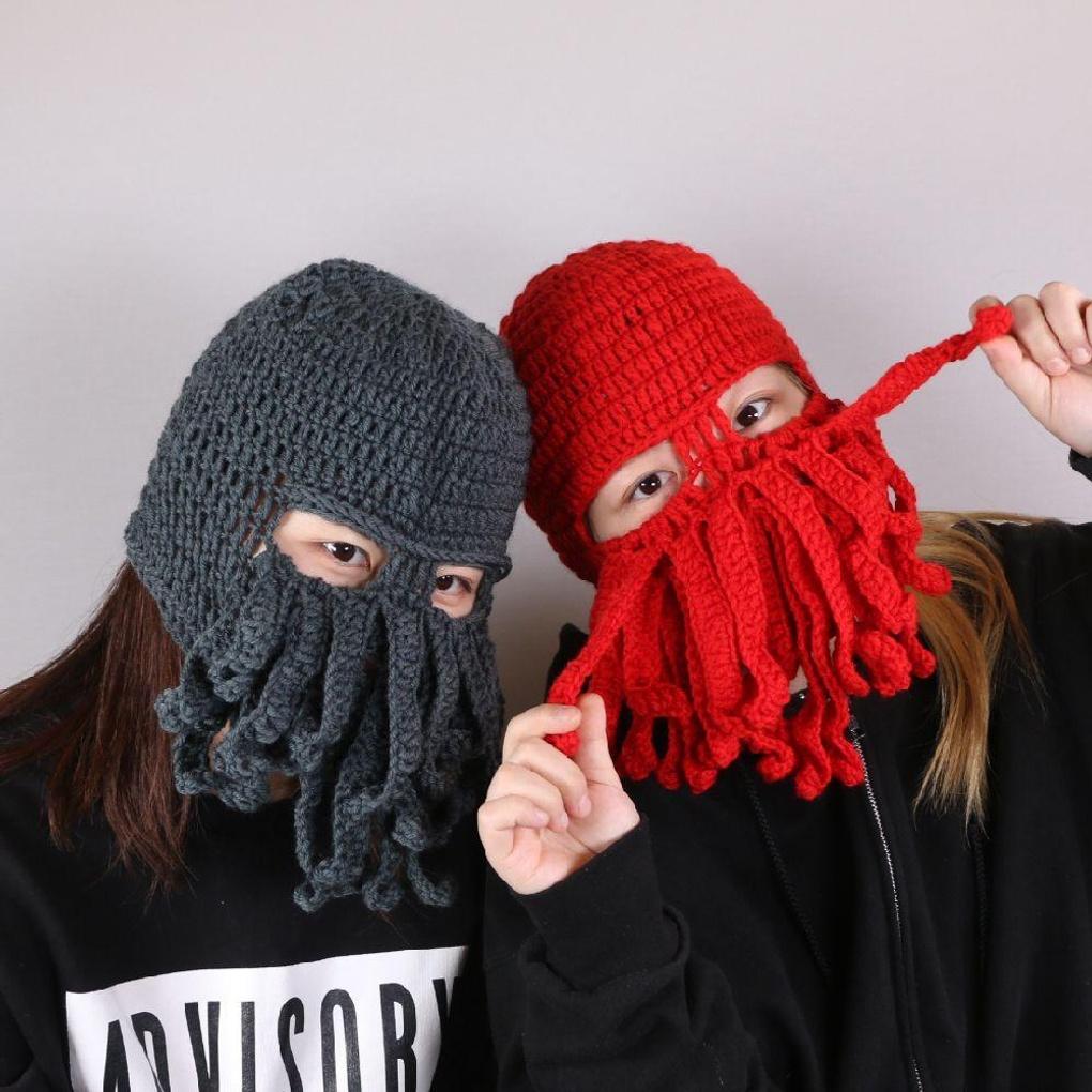 

Women s Winter Daily Gift Knit Octopus Beanie Hat Colors are sent randomly