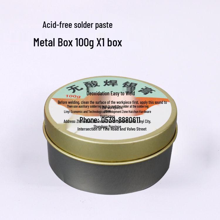 Lead-Free Acid-Free Solder Paste Flux, 100g/Box