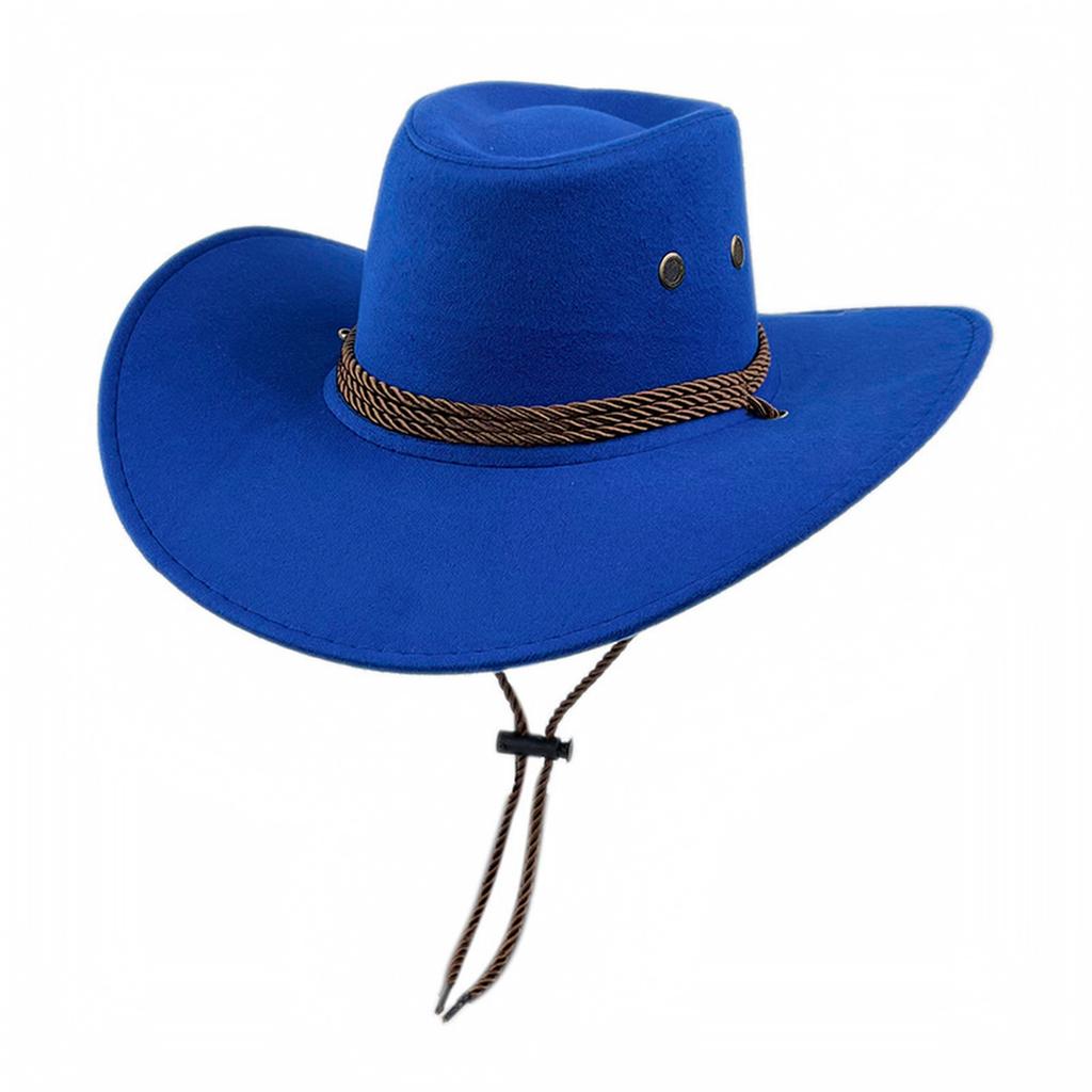 Unisex Western Hat Vintage Fedora with and Wool for Wind