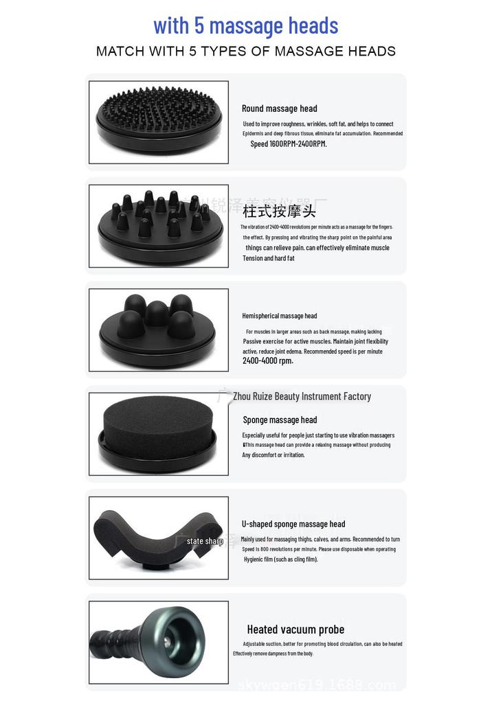 G5 Massager with Shaft 8G Vibration for Waist & Full Body Slimming Care