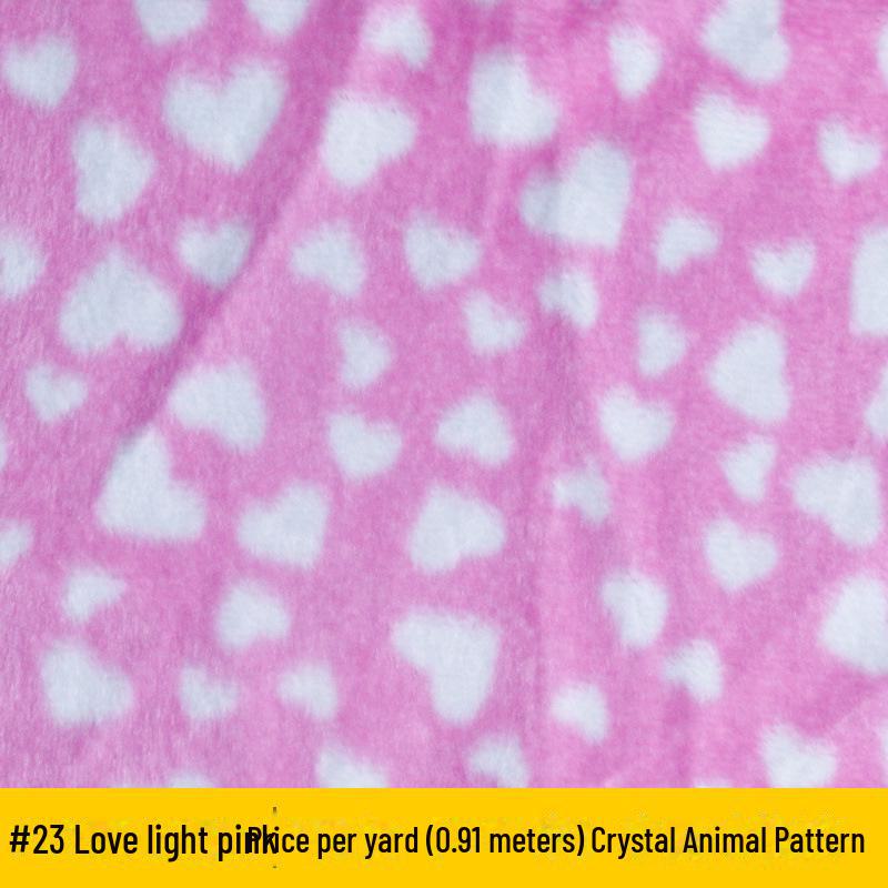 Crystal Print Ultra-Soft Flannel with Leopard, Tiger, Cow, Giraffe, Spotted Dog, and Tortoise Patterns, Short Plush Fabric.