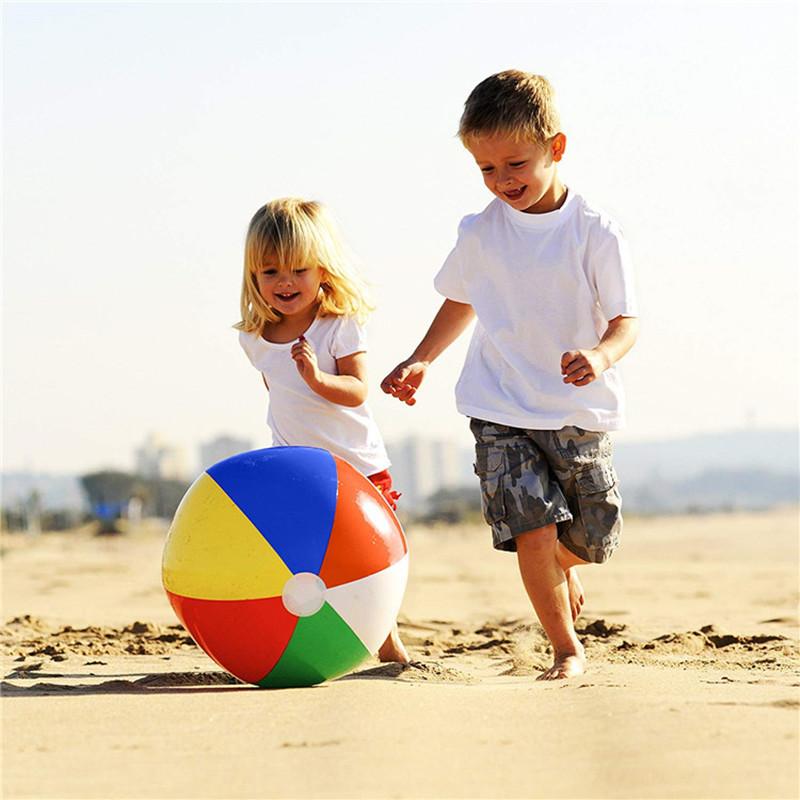 Colorful Inflatable Beach Ball Swimming Pool Party Water Game Beach Sports Fun Toy For Kids Adults Summer Outdoor Play Shower