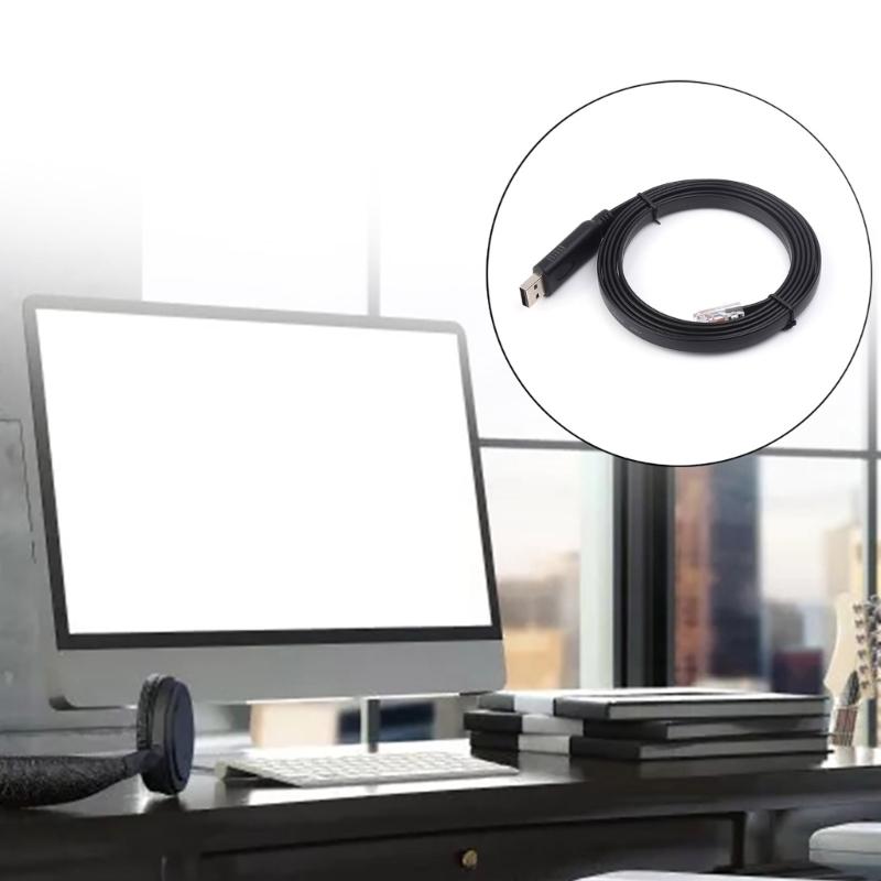 Professional USB to RJ45 Console Debugging Cable Fast and Stable Communication for Routers Switches Firewalls