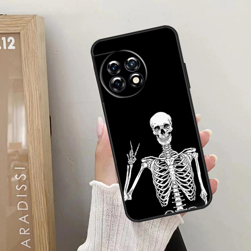 Aesthetics Skeleton Case For OnePlus Nord CE 5 2 3 4 Lite N20 N30 OnePlus 15 13 12 10 R 13T 10T 11 9 10 Pro Cover