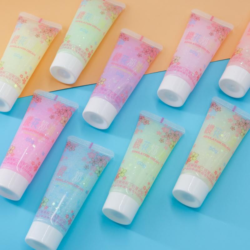 9pcs 50g Sakura Cream Glue Crystal Clear Glitter Color for Diy Handmade Mobile Phone Case Guka Jewelry Accessories