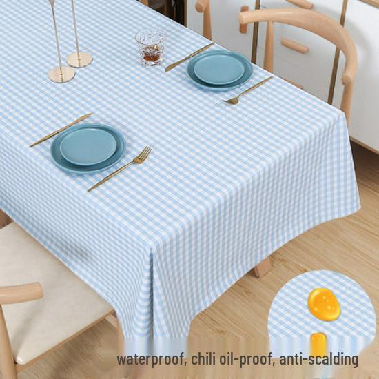 Tischdecke im nordischen Stil, wasserdicht, ölabweisend, waschbar, aus PVC für Esszimmer, Camping, Privatzimmer und Restaurants.