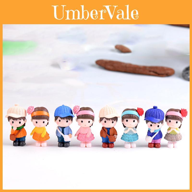 Durable And Cute Mini Couple Figurines Ideal For Garden And Dollhouse Decorations