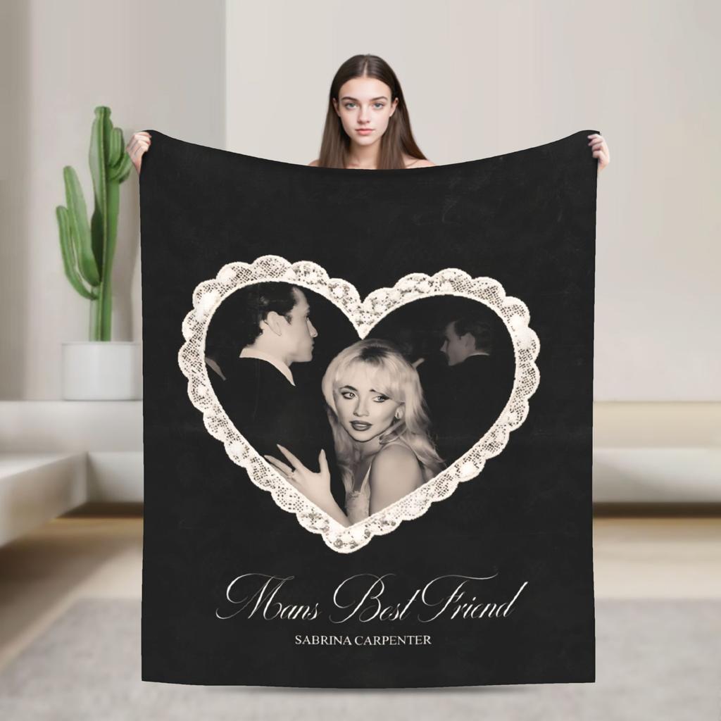 Sabrina Carpenter Blankets Super Soft Fashion Plush Throw Blanket For Couch Sofa Bed Decorative Flannel Bedspread Bed Cover
