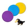Dog Frisbee Throwing Toy, Set of 3, Made of Silicone, Soft Pet Toy, Relieves Lack of Exercise, Teeth Resistant Rubber, Intelligence Training, Small