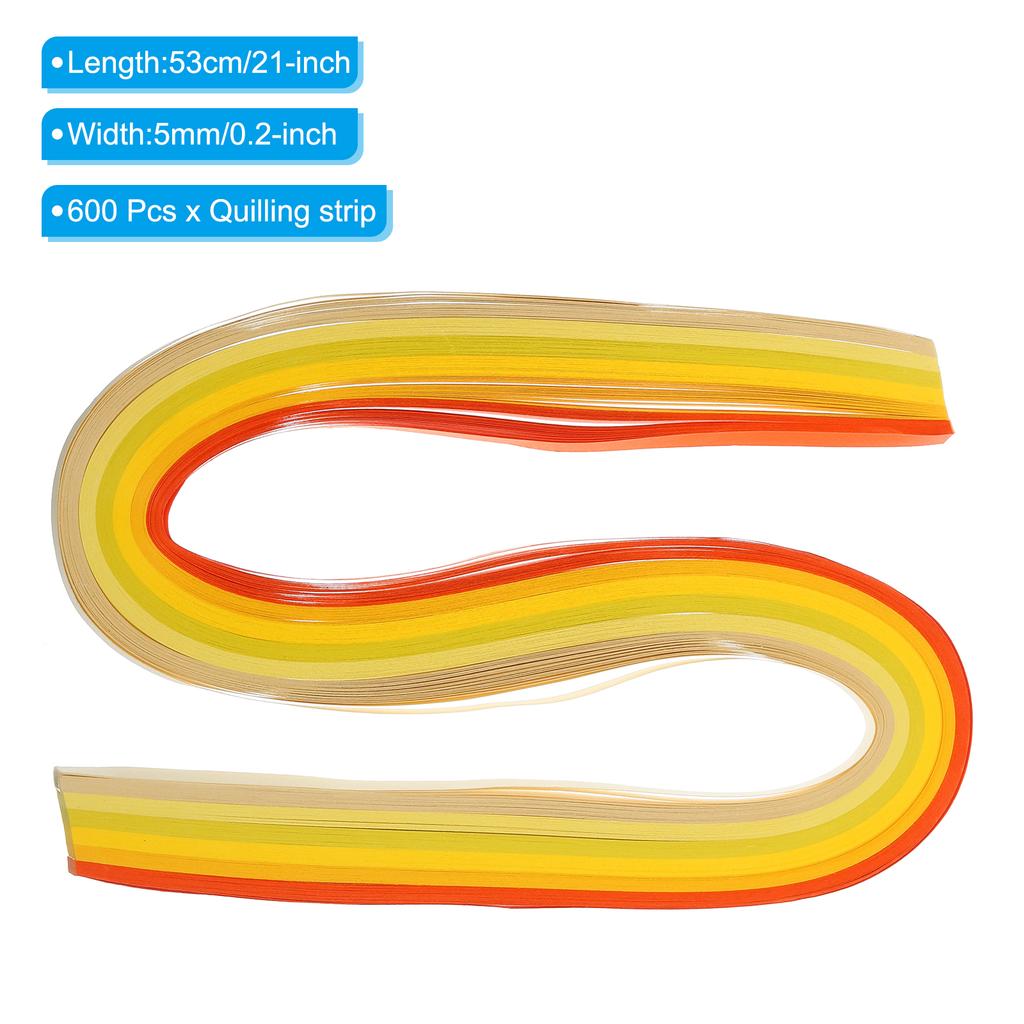 600/840pcs Quilling Strips Paper 5mm 0.2" Origami Paper Quilling Strip Mixed Color for Art DIY Hand Craft Christmas Tools