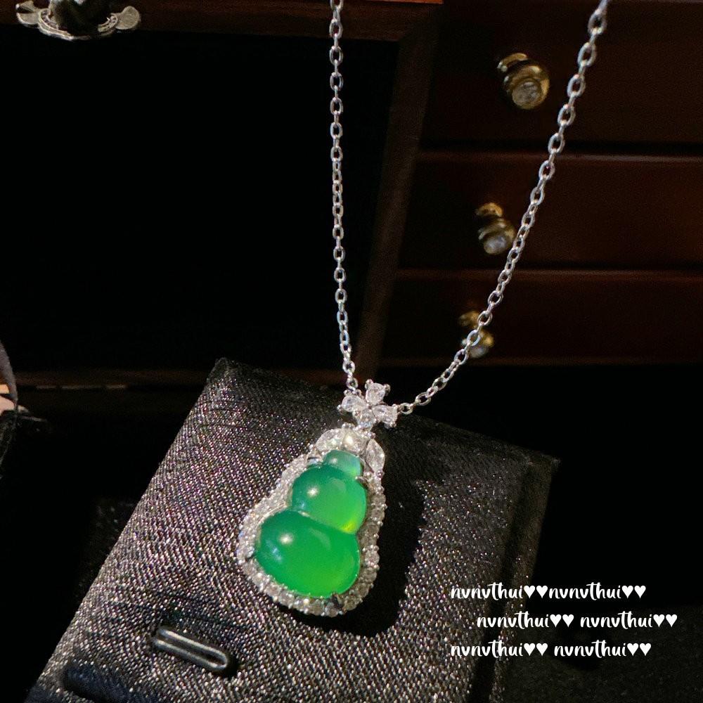 Brazilian Chalcedony Agate Gourd Necklace, New Chinese Style, The Same Style As The Power Power, Chalcedony Egg Surface Zircon Bracelet.