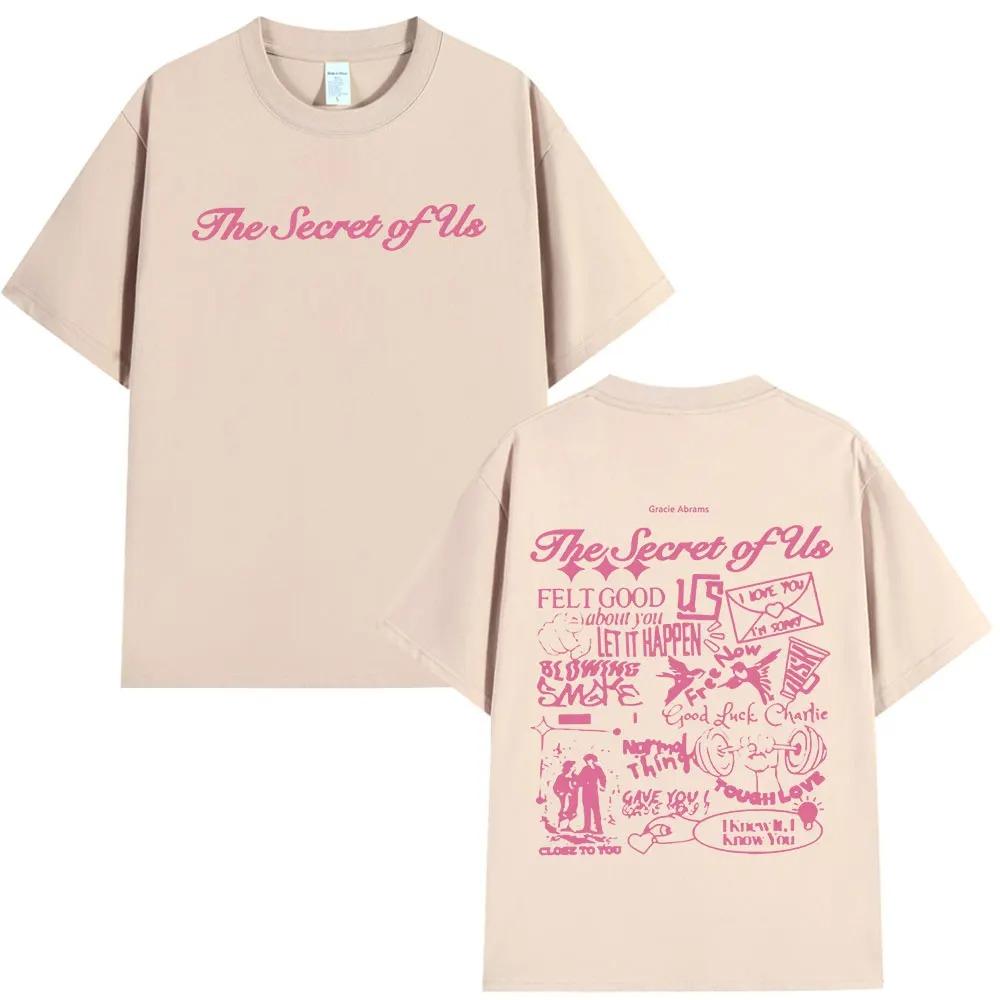Gracie Abrams The Secret of Us T Shirt Men Women Cotton Casual Short Sleeves T-shirt Fashion Hip Hop Harajuku Oversized T-shirts
