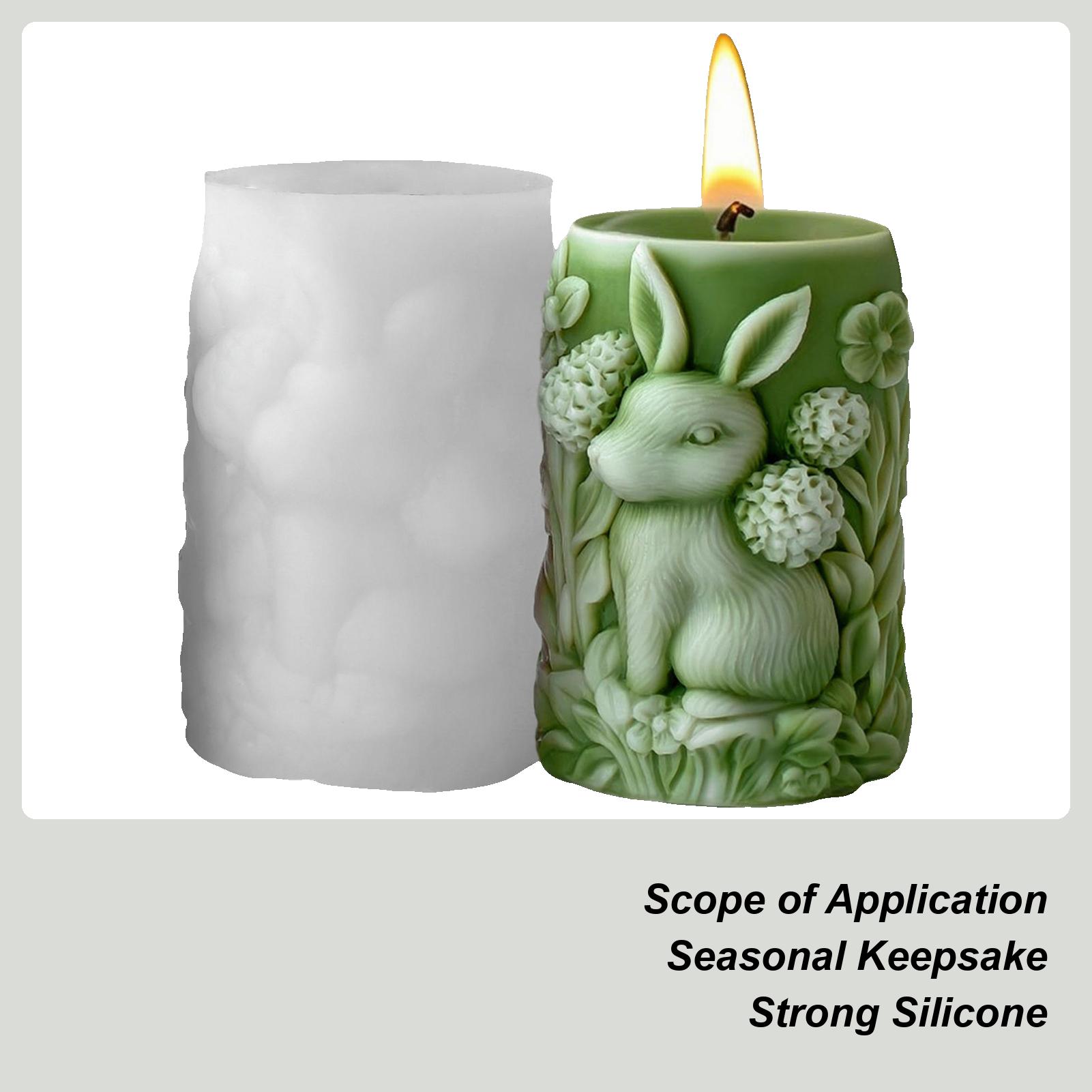 

Candle Molds Bunny Flower Art Craft Ornaments Soap Casting Wax Mould For Home Room Wedding Dinner Table Decoration China Mainland