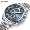CURREN Men's Watches Top Brand Luxury Watch for Men Original Waterproof Stainless Steel Chronograph Moon Phase Date Rota Dial