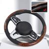 Car Universal 38cm Carbon Fiber Car Steering Wheel Cover Non-slip Card Cover Auto Steering Wheel Handle Booster Protective Cover