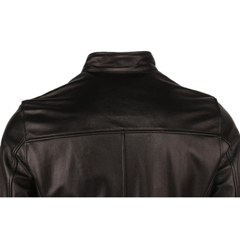 Tamanho Chinês Jaqueta de Couro Vintage Masculina Casaco de Couro Masculino Couro Bovino Jaquetas de Couro Genuíno Outono Casaco Masculino