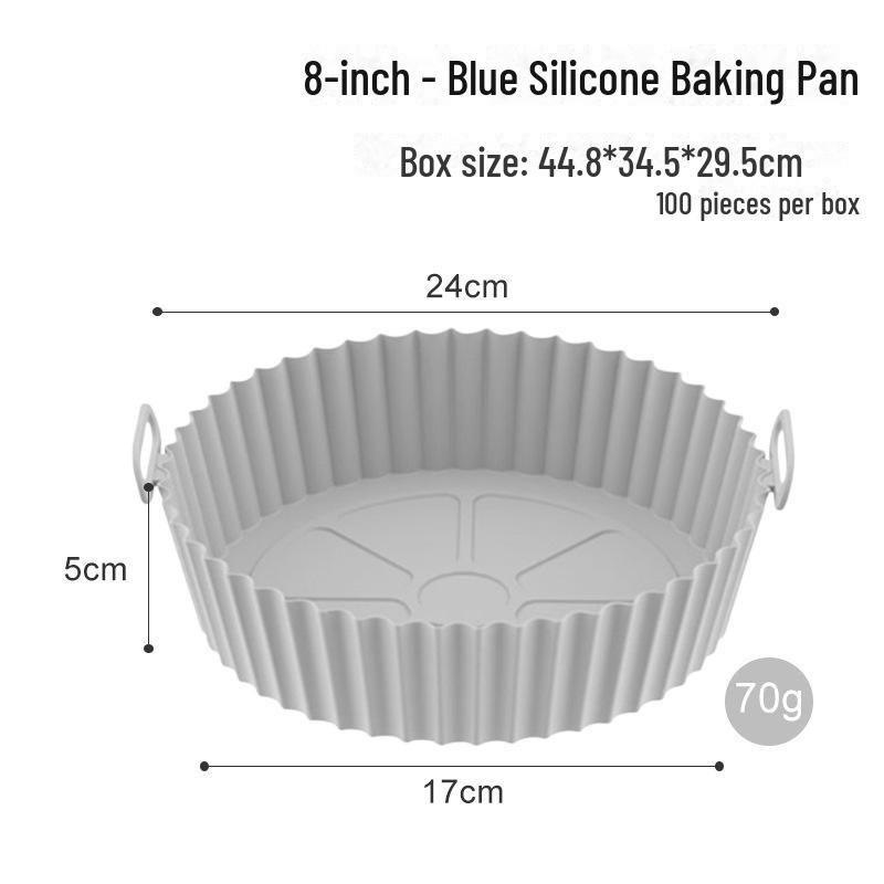 Durable Silicone Heat-Resistant Reusable Baking Tray for Air Fryers