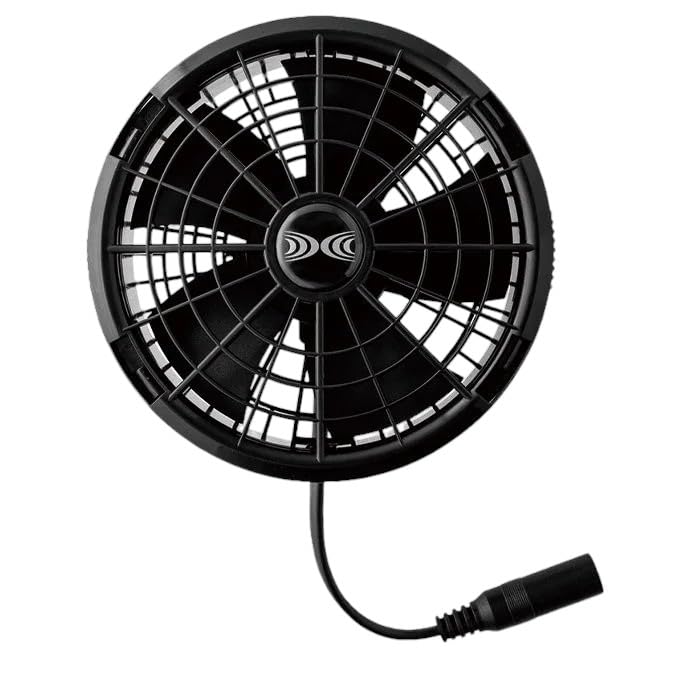 Mamorukun SK25011 Fan Starter Set New Max Airflow Continuous Operation at Includes 2 Fan Cables (2025 Model) - 25V, 103L, 2-Hour 25V! (Black (K90))