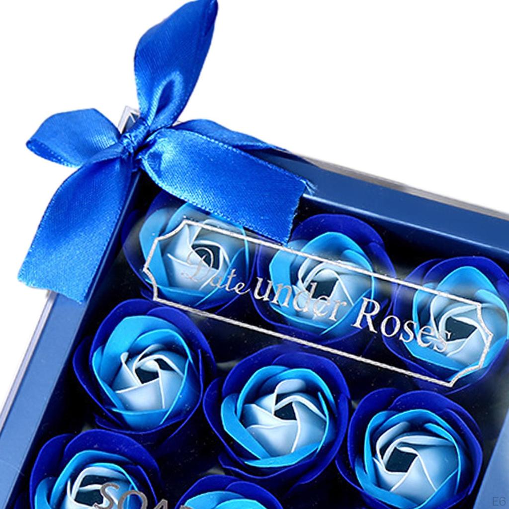 Kunstbloem Rozen Zeep Set in Cadeaubox Jubileum Zachte Aanraking Valentijnsdag voor