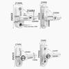 With Key Security Restrictor Lock Zinc Alloy Safety Locks Lock Buckle T-Lock  Home Security
