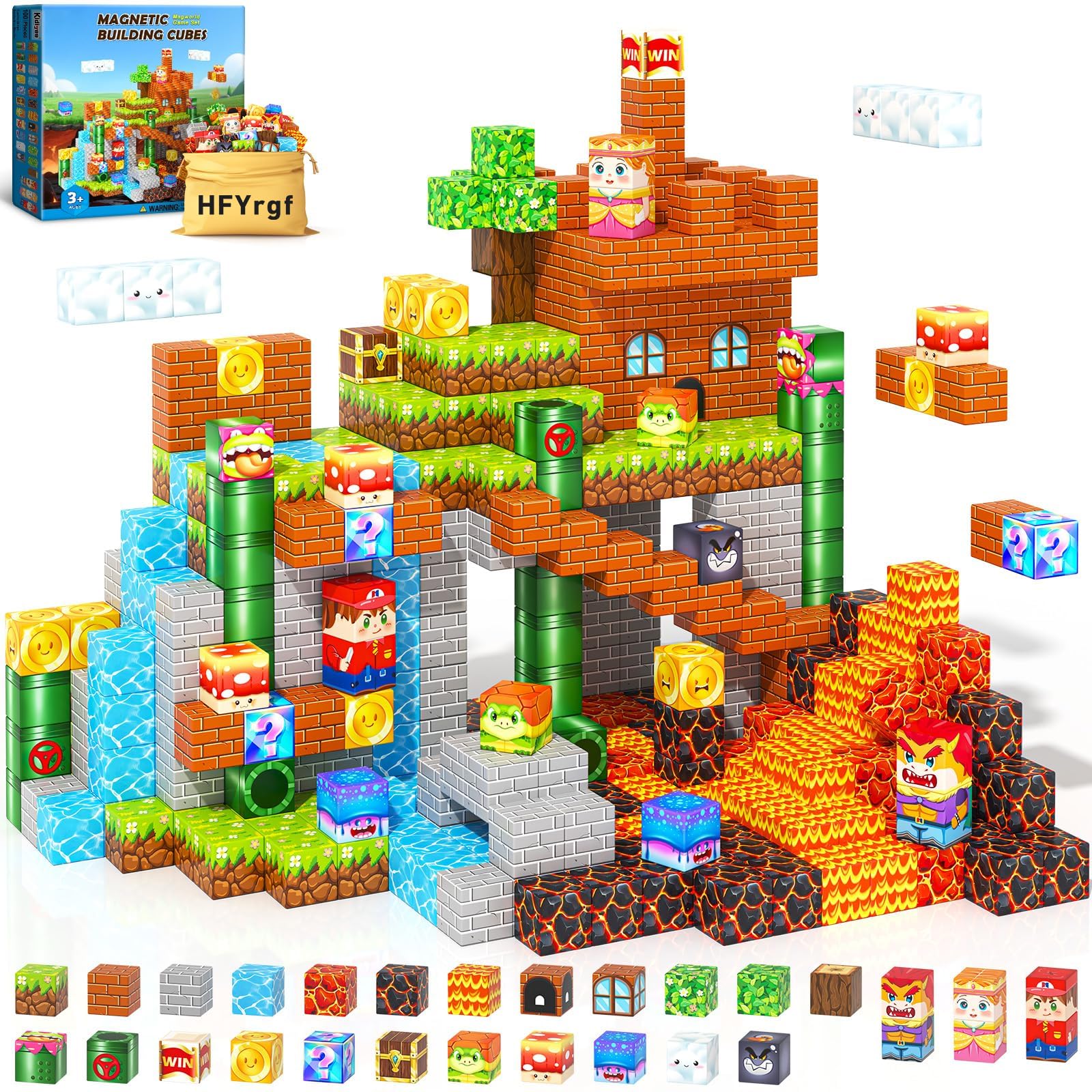 

Magnetic Blocks, The Most Adventure Themed Building Blocks Set, Magnetic Puzzle, Magnetic Toy, Educational Toy for Elementary School Students and