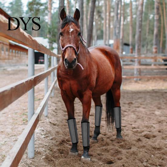 Horse Leg Leggings 4Pcs Summer Fly Boots Breathable Reduce Stomping Flies Bites Mesh Set Wrap Adjustable Guard Protective Cover Supplies Lightweight