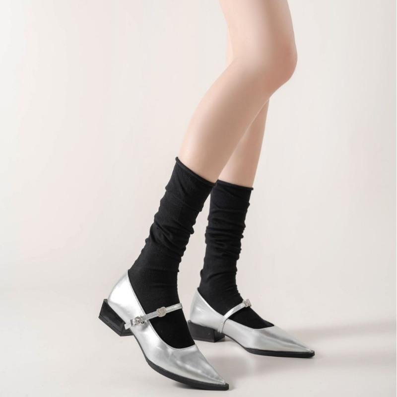 Women's Summer Thin Style Leg Curled Loose Boneless Leg Socks
