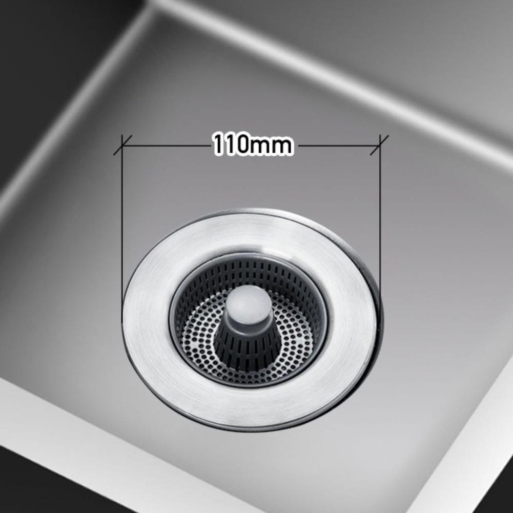 3-In-1 Sink Drain Strainer Stainless Steel Kitchen Mesh Basket Filter Sink Aid Drain Filter for Kitchen Bathroom Accessories