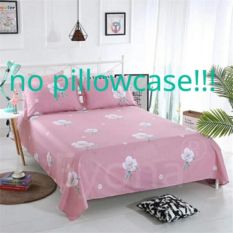 Bed Sheets Printing Twin Queen Full Size Nordic Style Plain Mattress Cover Breathable Durable Flat Sheet Bedspread Adults Simple