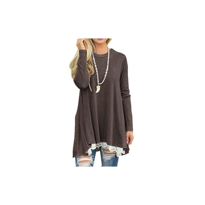 Premium Quality Damen Frhling Minikleid Casual Pullover Dress For Effortless Style